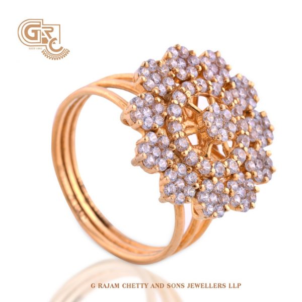 Abstract flower Ring