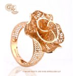 Abstract flower Ring