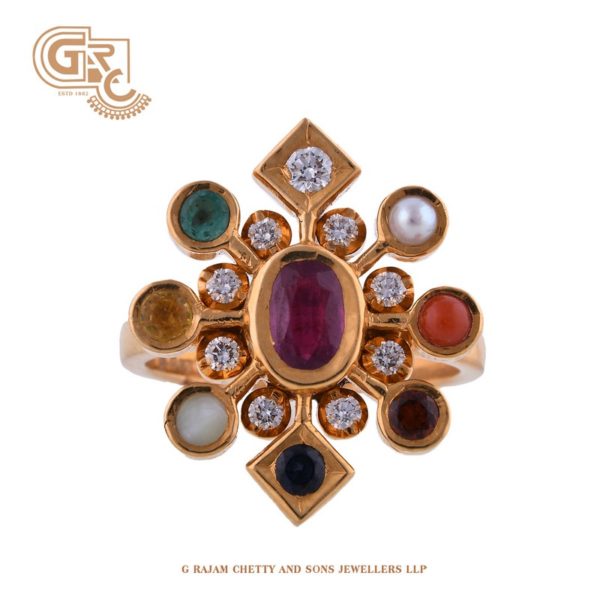 Startling navarathna ring