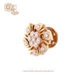 Swirling diamond earrings