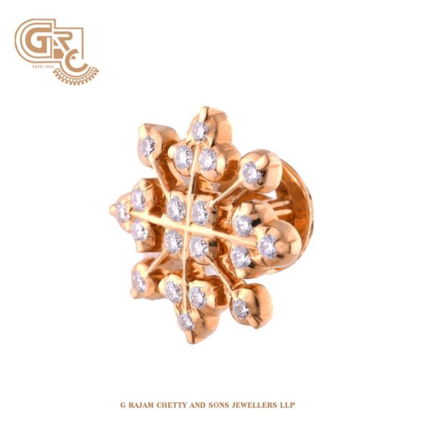 Starburst diamond earrings