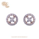 Bright round earrings