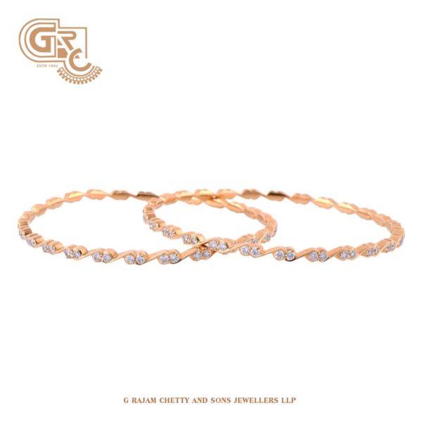 Wave diamond bangles Wave diamond bangles