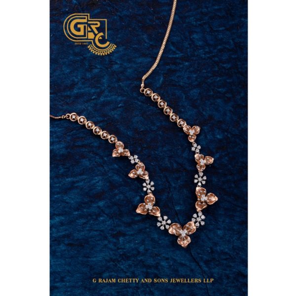 Floral diamond necklace Floral diamond necklace