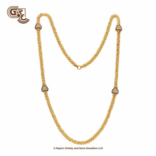 Lotus Heartin Stones Chain Lotus Heartin Stones Chain