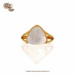 White Pearl Triangle Ladies Ring White Pearl Triangle Ladies Ring
