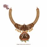 Antique Sparkle Peacock Lakshmi Necklace Antique Sparkle Peacock Lakshmi Necklace