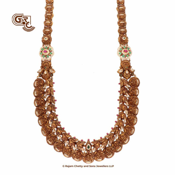 Mystic Treasures Lakshmi Kasu Malai Antique Haram Mystic Treasures Lakshmi Kasu Malai Antique Haram