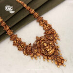 Lakshmi Antique Floral Peacock Beads Traditional Haram Lakshmi Antique Floral Peacock Beads Traditional Haram