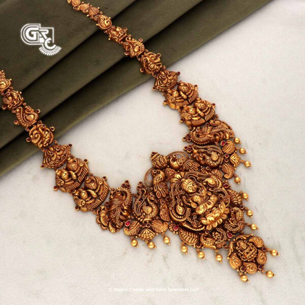 Antique Lakshmi Peacock Floral Haram Antique Lakshmi Peacock Floral Haram