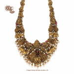 Antique Lakshmi White Beads Floral Traditional Haram Antique Lakshmi White Beads Floral Traditional Haram