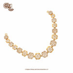 Kamalam Glitter Stone Floral Stud With Necklace Kamalam Glitter Stone Floral Stud With Necklace