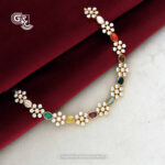Navarathna Stone Glittering Germs Necklace Navarathna Stone Glittering Germs Necklace