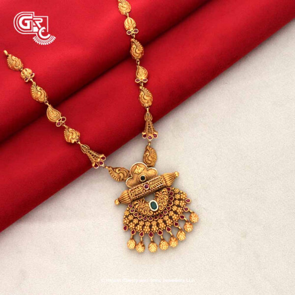 Mystic Treasures Lakshmi Kasu Malai Antique Necklace Mystic Treasures Lakshmi Kasu Malai Antique Necklace