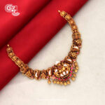 Antique Elegant Lakshmi Floral Necklace Antique Elegant Lakshmi Floral Necklace