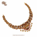 Antique Elegant Lakshmi Floral Necklace Antique Elegant Lakshmi Floral Necklace