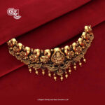 Antique Lakshmi Peacock Floral Gold Beads Necklace Antique Lakshmi Peacock Floral Gold Beads Necklace