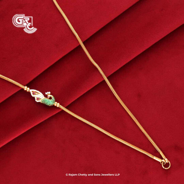 Uniques Peacock Mugappu Thali Chain Uniques Peacock Mugappu Thali Chain