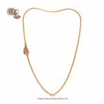 Uniques Glitter Stone Peacock Mugappu Thali Chain Uniques Glitter Stone Peacock Mugappu Thali Chain