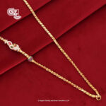Uniques Glitter Stone Peacock Mugappu Thali Chain Uniques Glitter Stone Peacock Mugappu Thali Chain