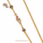 Uniques Glitter Stone Peacock Mugappu Thali Chain Uniques Glitter Stone Peacock Mugappu Thali Chain