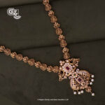 Antique Luxury Glittering Stone Lakshmi Fancy Haram Antique Luxury Glittering Stone Lakshmi Fancy Haram