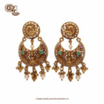 Antique Floral Drops Chandballi Earring Antique Floral Drops Chandballi Earring