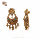 Antique Floral Drops Chandballi Earring Antique Floral Drops Chandballi Earring