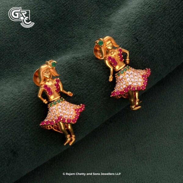 Dancing Glitering Stone Fancy Earring Dancing Glitering Stone Fancy Earring