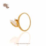 Lurury Fancy Pearl Leaf Ring Lurury Fancy Pearl Leaf Ring