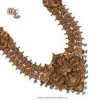 Antique Lakshmi Floral Green Beads Traditional Haram Antique Lakshmi Floral Green Beads Traditional Haram