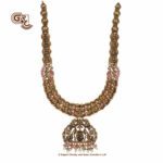 Antique Lakshmi Floral peacock Traditional Haram Antique Lakshmi Floral peacock Traditional Haram