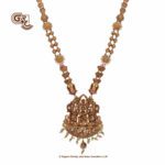 Antique Lakshmi Floral Gold Beads Traditional Haram Antique Lakshmi Floral Gold Beads Traditional Haram