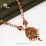 Antique White Beads Ganesha Divine Tradtional Haram Antique White Beads Ganesha Divine Tradtional Haram