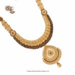 Antique Lakshmi with Thilagam Pendant Traditional Haram Antique Lakshmi with Thilagam Pendant Traditional Haram