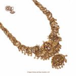 Antique Peacock Floral Traditional Haram Antique Peacock Floral Traditional Haram