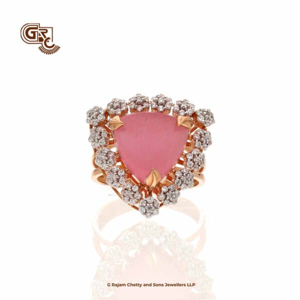 Fancy Glitering Stone Rose gold Ladies Ring Fancy Glitering Stone Rose gold Ladies Ring