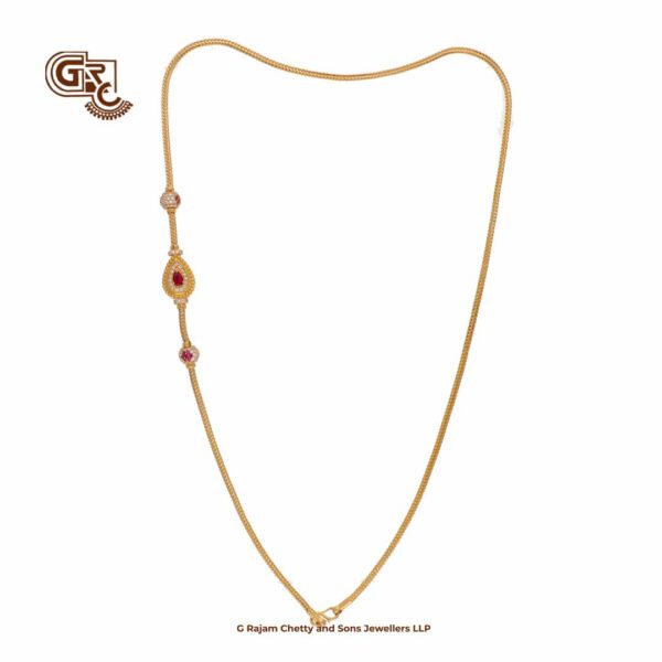 Uniques Ruby Stone Magappu Thali Chain