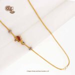 Elegant Peacock Glitering Stone Magappu Thali Chain Elegant Peacock Glitering Stone Magappu Thali Chain