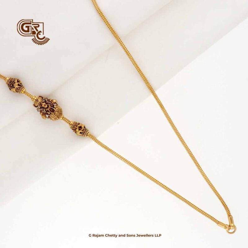 Traditional Anique Lakshmi Magappu Thali Chain