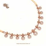 Glittering Stone Fancy 18K Necklace With Earring Glittering Stone Fancy 18K Necklace With Earring