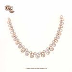 Glitter Stone Luxury Circle 18K Necklace With Earring Glitter Stone Luxury Circle 18K Necklace With Earring