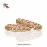 Elegant Glitter Stone Floral Lakshmi Bangle Elegant Glitter Stone Floral Lakshmi Bangle
