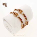 Antique Lakshmi Luxury Fancy Ruby Stone Bangle Antique Lakshmi Luxury Fancy Ruby Stone Bangle
