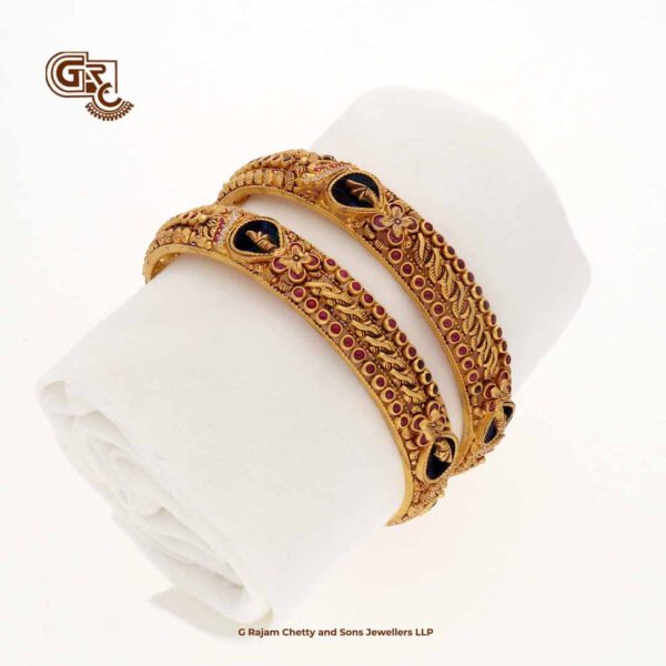 Antique Uniques Peacock Feather Traditional Bangle Antique Uniques Peacock Feather Traditional Bangle