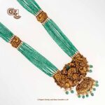 Antique Peacock Floral Green Beads Luxury Haram Antique Peacock Floral Green Beads Luxury Haram