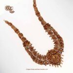 Antique Lakshmi Floral peacock Traditional Haram Antique Lakshmi Floral peacock Traditional Haram