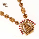 Antique Lakshmi Red Coral Traditional Necklace Antique Lakshmi Red Coral Traditional Necklace