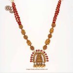 Antique Lakshmi Red Coral Traditional Necklace Antique Lakshmi Red Coral Traditional Necklace