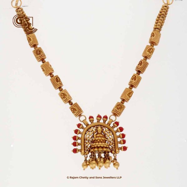 Antique Lakshmi Red Coral Necklace Antique Lakshmi Red Coral Necklace